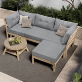 Living Fusion 3 Seater Breanna Outdoor Modular Lounge Set