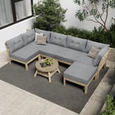 Living Fusion 6 Seater Breanna Outdoor Modular Lounge Set