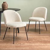 Living Fusion Lysander Boucle Dining Chairs