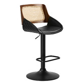 Living Fusion Hollis Faux Leather Adjustable Bar Stools