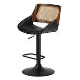 Living Fusion Hollis Faux Leather Adjustable Bar Stools