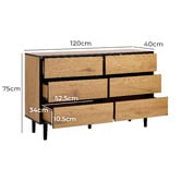 Living Fusion Barnes 6 Drawer Chest