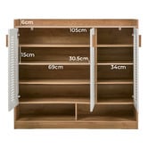 Living Fusion Tatum 3 Door Shoe Cabinet