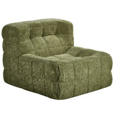 Living Fusion Zephyr Chenille Armless Lounge Chair