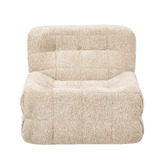 Living Fusion Zephyr Chenille Armless Lounge Chair