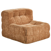 Living Fusion Zephyr Chenille Armless Lounge Chair