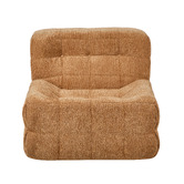 Living Fusion Zephyr Chenille Armless Lounge Chair