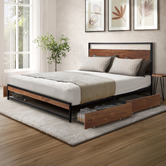 Living Fusion Cyrene Bed Frame with Drawers