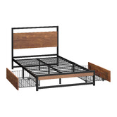 Living Fusion Cyrene Bed Frame with Drawers