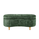 Living Fusion Elric Chenille Storage Ottoman Bench