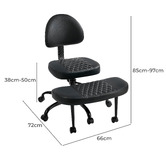 Living Fusion Aerin Faux Leather Kneeling Chair