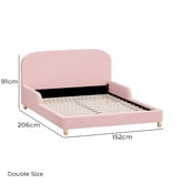Living Fusion Angel Boucle Bed Frame