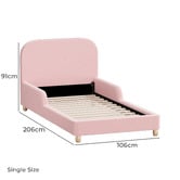 Living Fusion Angel Boucle Bed Frame