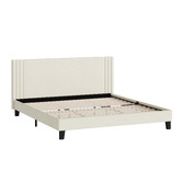 Living Fusion Anatol Velvet Platform Bed