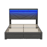 Living Fusion Sophia Bed Frame with Charging Station &amp; Drawers