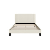 Living Fusion Anatol Velvet Platform Bed