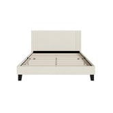 Living Fusion Anatol Velvet Platform Bed