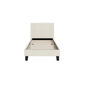 Living Fusion Anatol Velvet Platform Bed