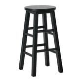 Living Fusion 61cm Selvara Rubberwood Bar Stools