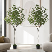 Living Fusion 150cm Potted Faux Eucalyptus Trees