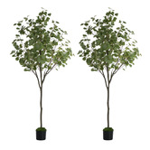 Living Fusion 150cm Potted Faux Eucalyptus Trees
