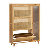 Living Fusion Ylven Bamboo Shoe Cabinet