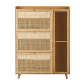 Living Fusion Ylven Bamboo Shoe Cabinet