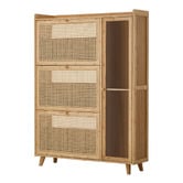 Living Fusion Ylven Bamboo Shoe Cabinet