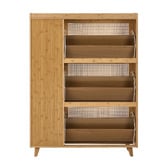 Living Fusion Ylven Bamboo Shoe Cabinet