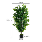 Living Fusion 150cm Potted Faux Ficus Trees
