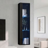 Living Fusion Taiga Wall-Mounted LED Display Cabinet