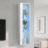 Living Fusion Taiga Wall-Mounted LED Display Cabinet