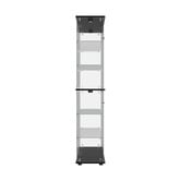 Living Fusion Kieran 4 Door Glass Display Cabinet with LED