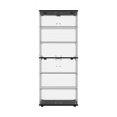 Living Fusion Kieran 4 Door Glass Display Cabinet with LED