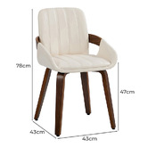 Living Fusion Elvian Faux Leather Dining Chairs