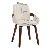 Living Fusion Elvian Faux Leather Dining Chairs