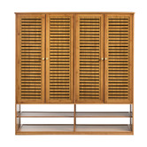 Living Fusion Kaeson 4 Door Bamboo Shoe Cabinet