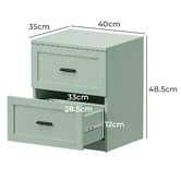 Living Fusion Avery 2 Drawer Bedside Table