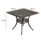 Living Fusion 4 Seater Brycen Outdoor Dining Set
