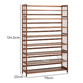 Living Fusion Emoryn 8 Tier Bamboo Shoe Rack
