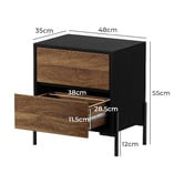 Living Fusion Anneliese Bedside Table