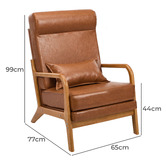 Living Fusion Mayfield Faux Leather Armchair