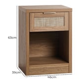 Living Fusion Weller Bedside Table