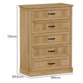 Living Fusion Fallon 5 Drawer Chest