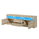 Living Fusion 180cm Galland 2 Drawer Entertainment Unit with LED.Light