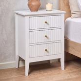 Living Fusion Hilda 3 Drawer Bedside Table