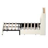 Living Fusion Tusca Upholstered Bed Frame with LED &amp; Underbed Drawers