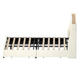 Living Fusion Tusca Upholstered Bed Frame with LED &amp; Underbed Drawers