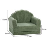 Living Fusion Kids' Clarion Sherpa Fleece Sofa Bed