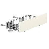 Living Fusion Tusca Upholstered Bed Frame with LED &amp; Underbed Drawers